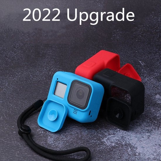 GarpexÂ® Silikonhülle für GoPro HERO 8 - Gummischutzhülle - inklusive Objektivschutz - Schwarz