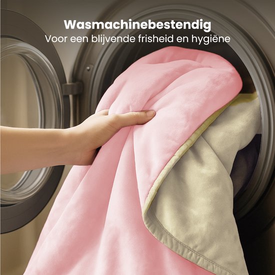 Auronic Electric Blanket - 200x180cm - Wärmedecke - 2 Personen - 3 Wärmestufen - Decke - Mit Timer - Heizdecke - Pink