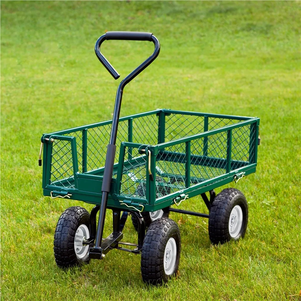 Yaheetech Massive PU-Räder, 2er-Set – Ø 255 x 80 mm – Pannensichere Transportwagenräder mit 16-mm-Achse