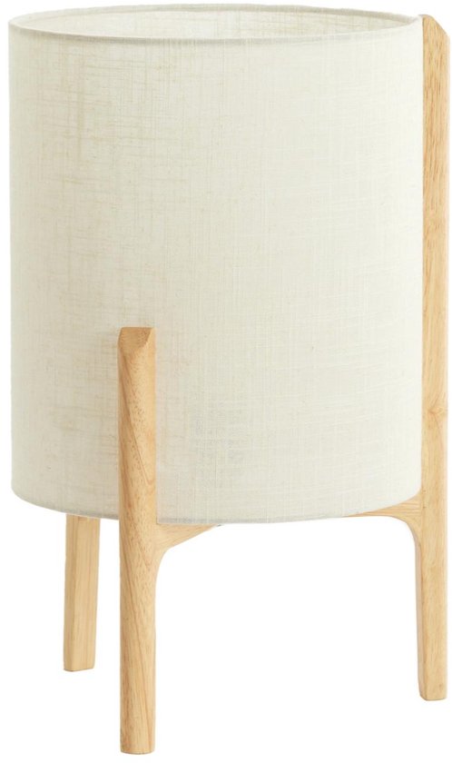 Light & Living Tischlampe Braun – Holz – Ø 28 x 44 cm – E27