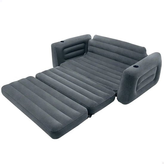 Intex Pull-Out Sofa – aufklappbares aufblasbares Sofa – 231 x 203 x 66 cm