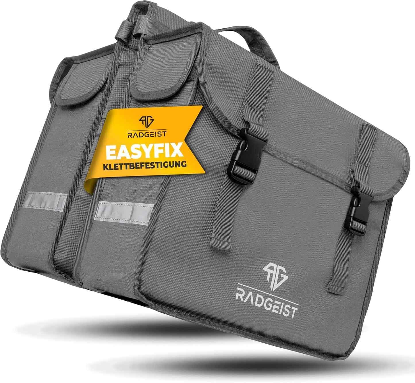 RADGEIST doppelte Fahrradtasche für Gepäckträger I doppelte Fahrradtasche für Fahrrad 30L