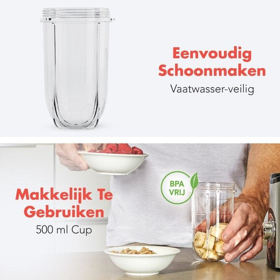 KitchenBrothers Smoothie Blender Cup - 600 ml - 1 Stück - Geeignet für KB678