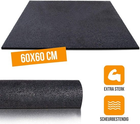 Strex Anti-Vibrationsmatte Waschmaschine und Wäschetrockner - 60 x 60 CM - Schalldämpfende Antirutschmatte - Vibrationsdämpfer - Gummimatte