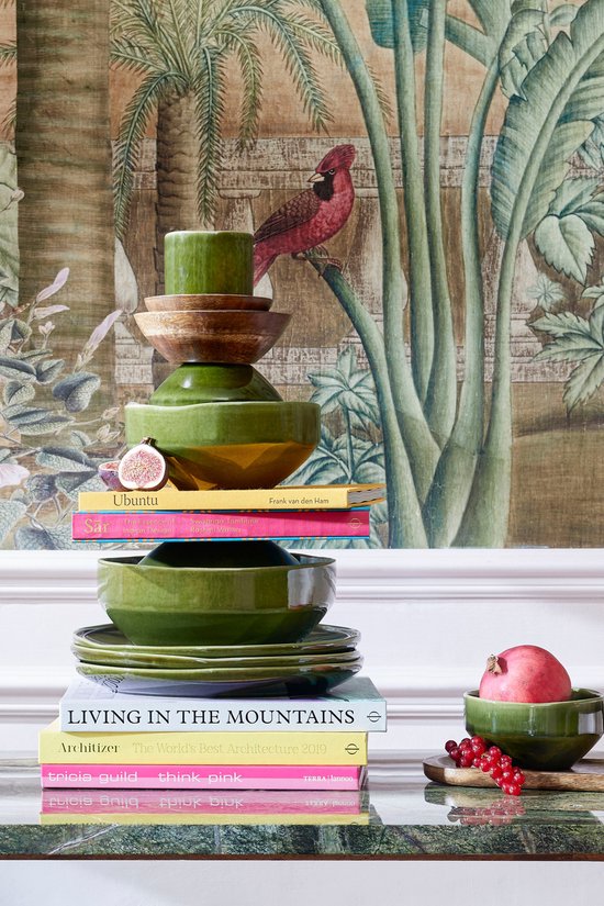 Mica Decorations Rhea Schale - Ø23 cm - Keramik - Grün