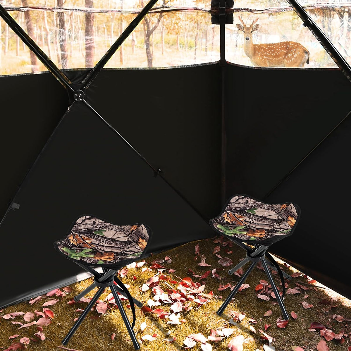 Küsten-Klapphocker - klappbar - bis zu 150 KG - 32 x 32 x 40 cm