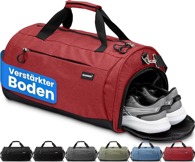 Herowerk Sporttasche mit Schuhfach und nasser Ausrüstung - Trainingstasche für Frauen und Männer, 30L, pink