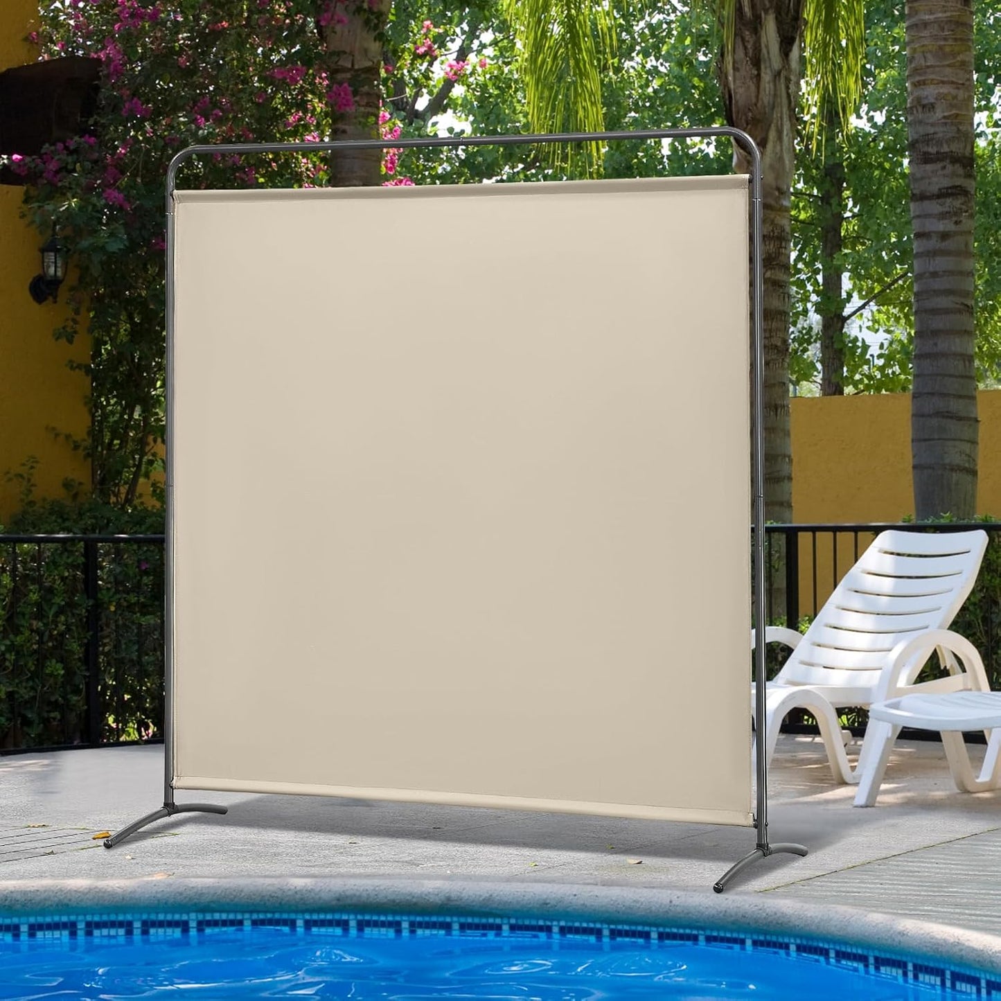 Angel Living Chamber Screens - 1-teilig - faltbar - Beige - 162,5 x 177cm