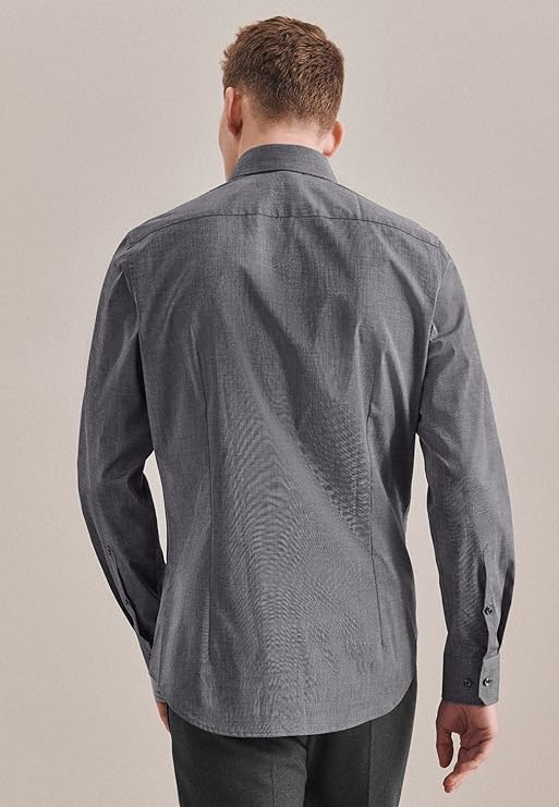 seidensticker Seidensticker Herren Slim Fit Herren Business Hemd - Größe 40 - Grau