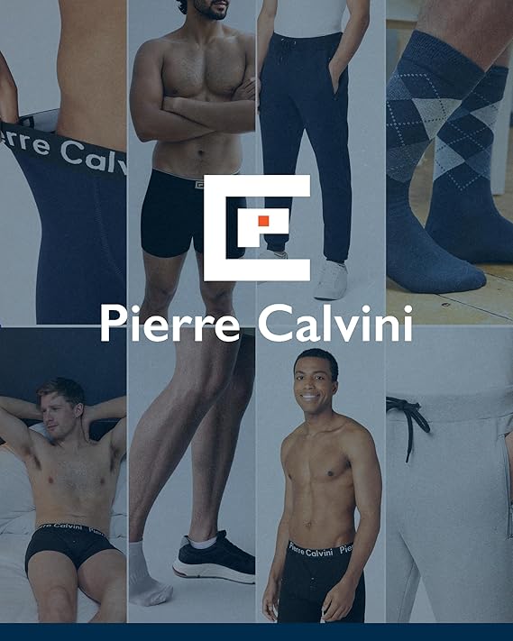 Pierre Calvini - Men's T-Shirt Multipack 3/5 Stück - 100% Baumwolle - Regular Fit - Kurze Ärmel - Rundhalsausschnitt - Premium Gewicht - Marine / Burgund / Oliv - Größe L