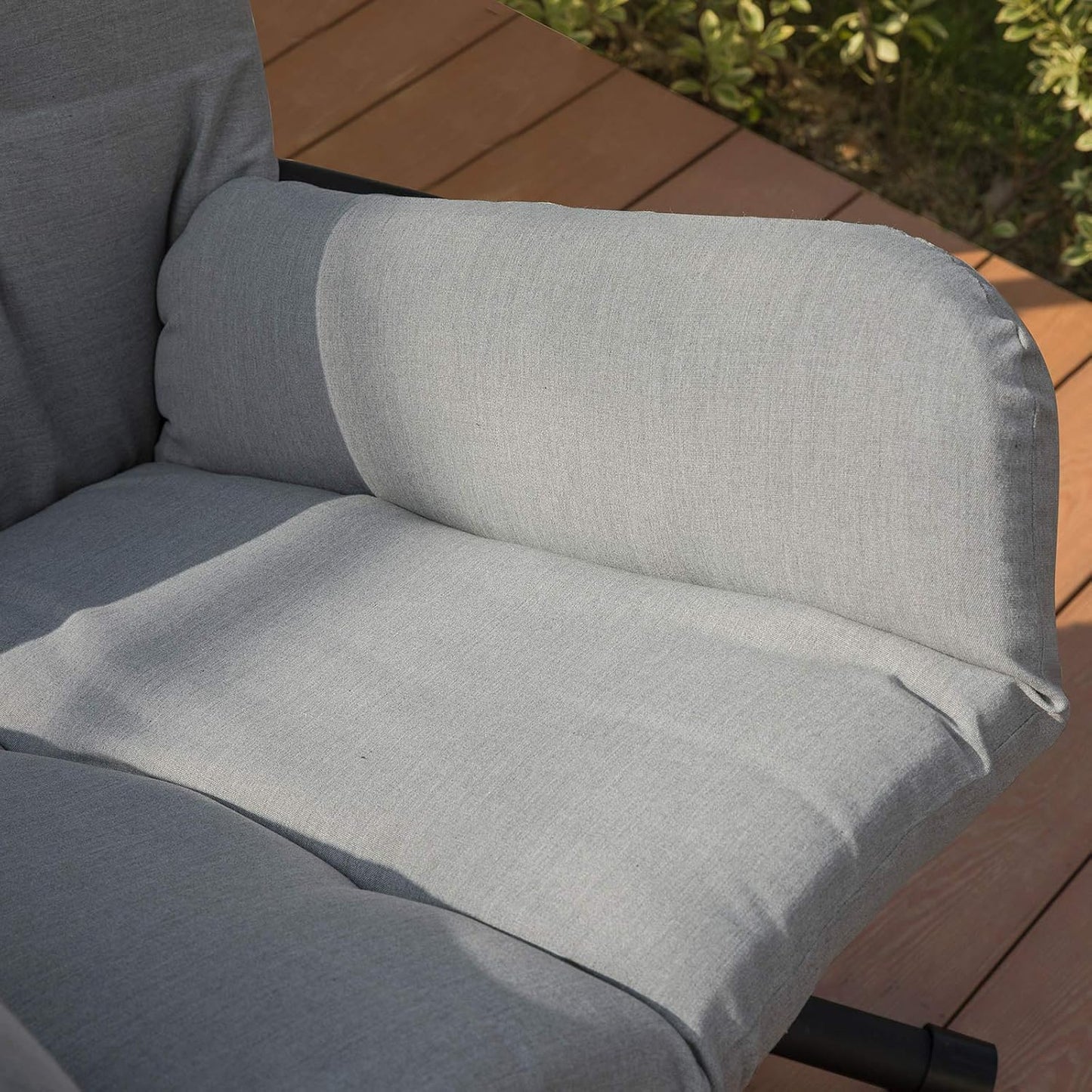 SoBuy Hängesessel inkl. Gestell - Max. 150 kg - 103 x 125 x 190 cm - Grau