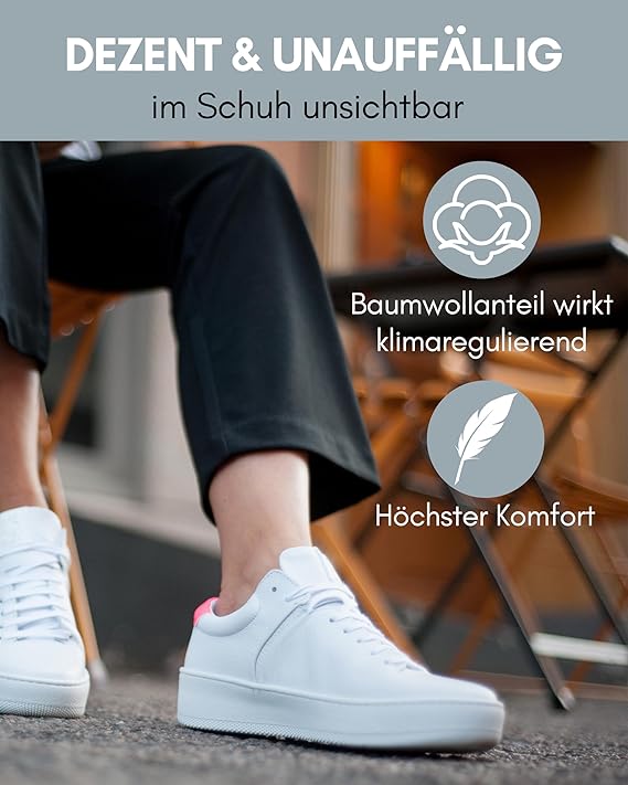 Heroism 10 Paar Söckchen für Männer und Frauen - Unsichtbare Trainersocken, atmungsaktiv und bequem - Größe 43-46
