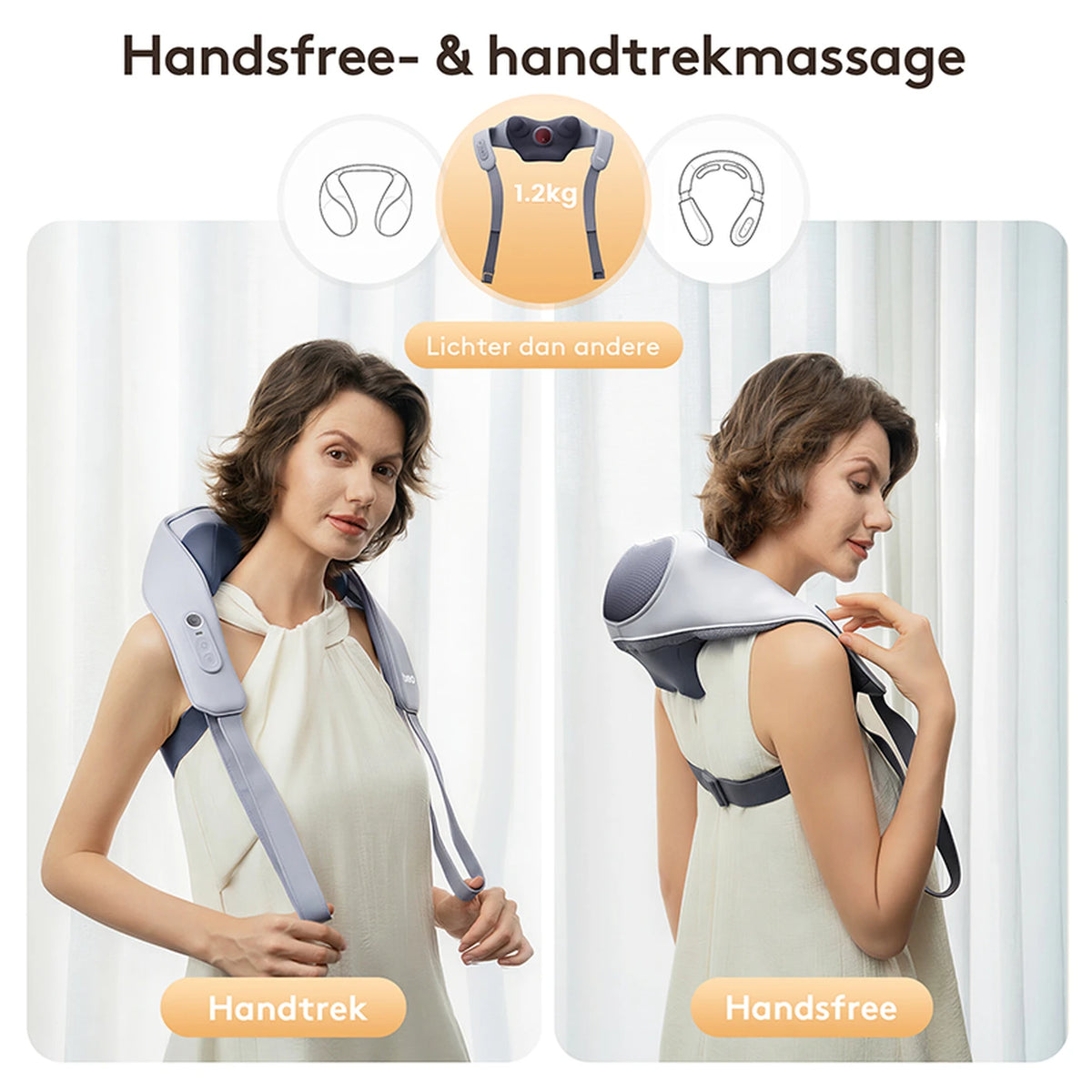 Breo N6 Mini-Nackenmassagegerät mit Wärmefunktion – kabellos – 80 Minuten – Nacken und Schultern