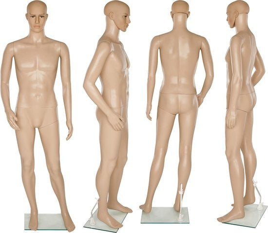 tectake - Schaufensterpuppe Schaufensterpuppe Modell "Herren" - zerlegbar - 402662