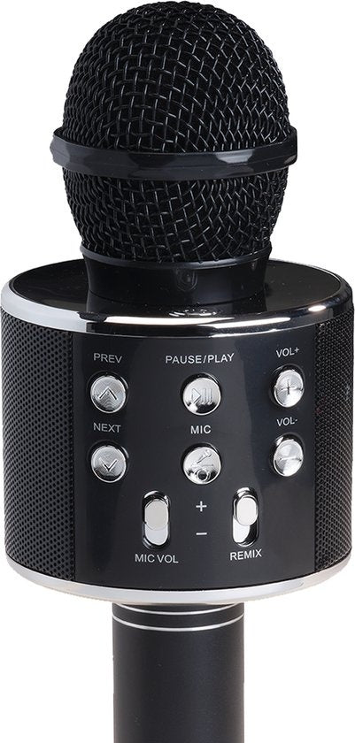 Denver Karaoke-Mikrofon Bluetooth - Drahtlos - Karaoke-Set - Eingebauter Lautsprecher - AUX - MicroSD - KMS20 - Schwarz