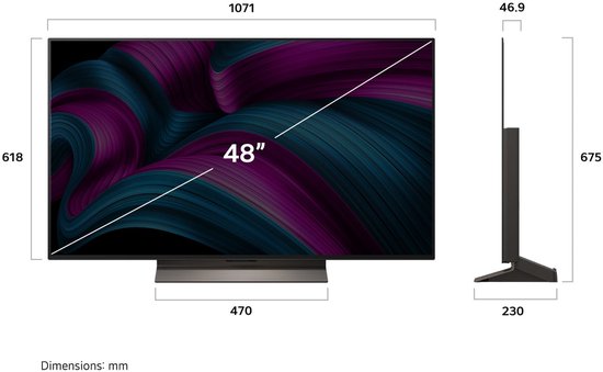 LG OLED evo AI C5 Smart-TV – 48 Zoll – 4K-OLED – Modell 2025