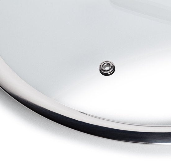 Rosmarino HexaPRO Pfannendeckel - Pfannen - Bratpfanne - Wokpfanne - Pfannendeckel 28 cm - Glasdeckel 28 cm