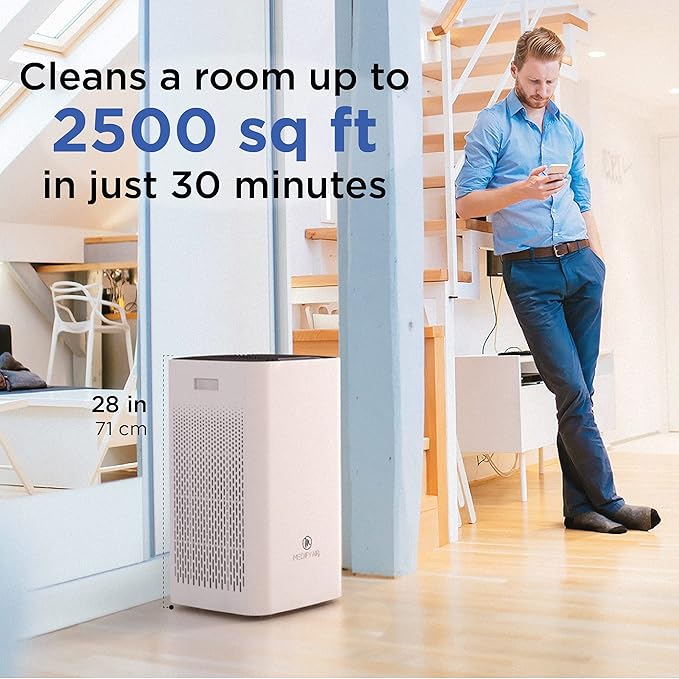 Medify MA-112 Luftreiniger - 232 m² Abdeckung gegen Allergene, Rauch, Raucher, Staub, Gerüche, Pollen, Tierhaare
