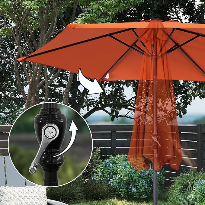 Angel Living Sonnenschirm Ø250 cm - Neigbar - Terra