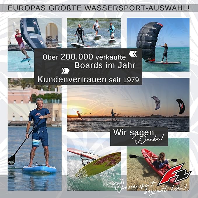F2 Sector Red SUP Board Limited Edition 2024 – Aufblasbares Allround-Paddle-Board mit Kajaksitz – 372 cm