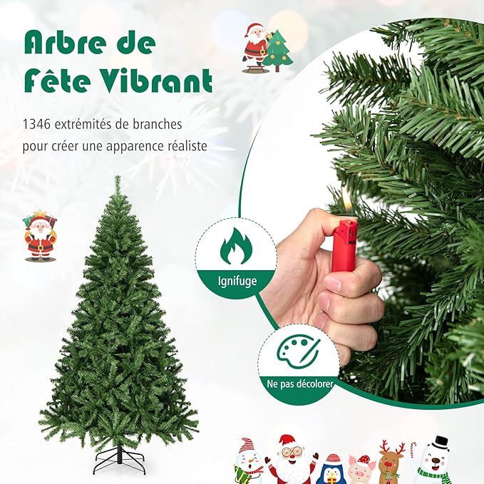 Coast Künstlicher Weihnachtsbaum Grün - 270 cm - 2132 PVC-Zweigspitzen - Mit Metallständer