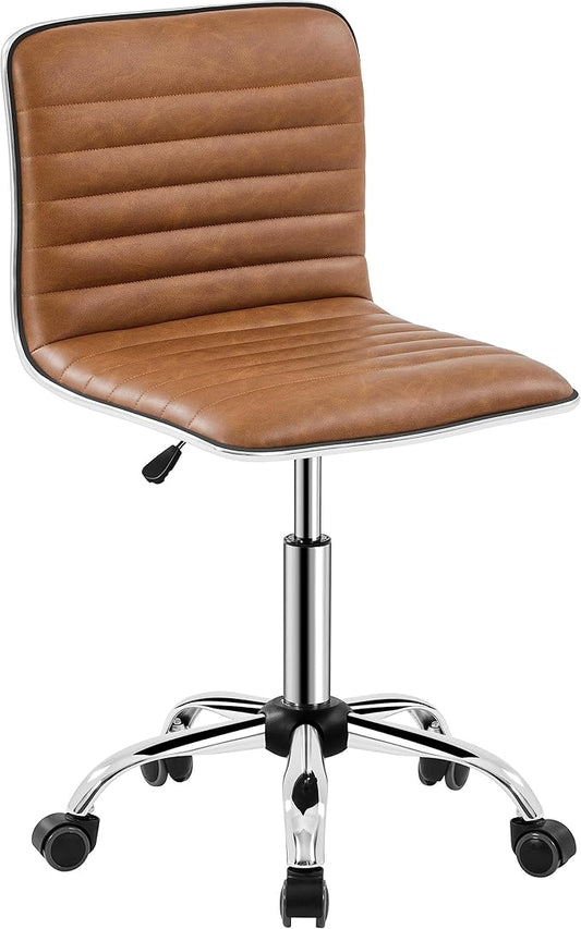 Yaheetech Bürostuhl - Verstellbar - Drehbar - 48.5x48.5x93 cm - Retro Brown