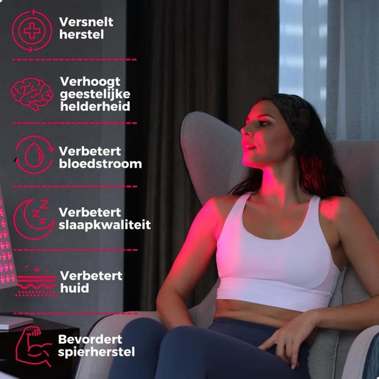 Suprrhealth Rotlichtlampe Mini – Rotlichttherapie – Timer – LED-Infrarotlampe – Hautpflege durch Infrarottherapie – Kollagenlampe – Fibromyalgie – Lichttherapie