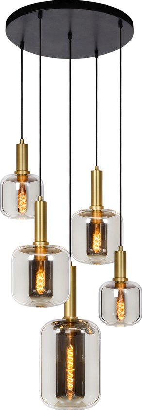 Lucide JOANET – Hängeleuchte – Ø 66 cm – 2xE27 – Fumé
