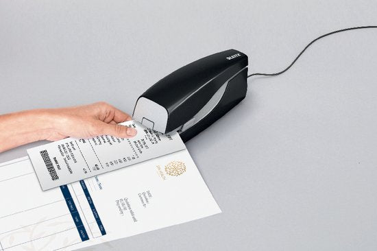 Leitz NeXXt Elektrohefter für berührungsloses Heften - Heftet bis zu 20 Blatt - Schwarz