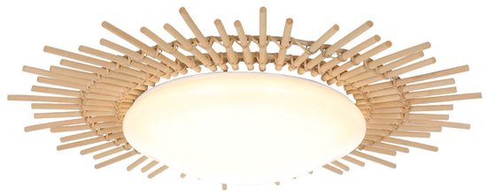 LED-Deckenleuchte Ø 50 cm Liberty Bell – Bambusleuchte –