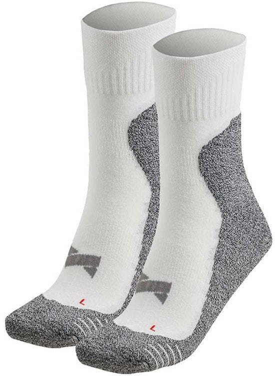 Halbhohe Sportsocken mit Coolmax – Weiß – 42–45