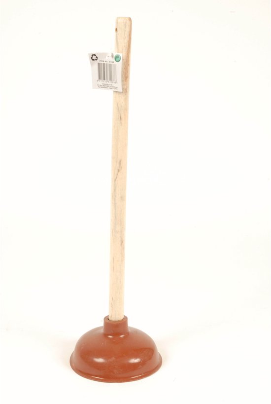 Einfacher Gummi-Abflussreiniger mit Holzstiel