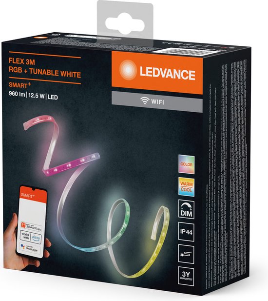 LEDVANCE SMART+ WiFi FLEX OUTD 3M LED-Streifen, weiß, 12W, 790lm