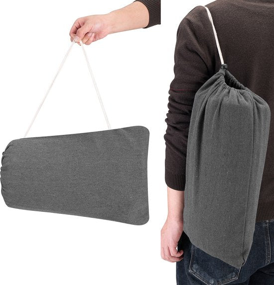 Juskys Hängematte Paya - Anthrazit - inkl. Gestell und Aufbewahrungstasche