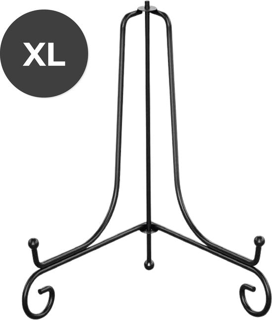 Air Sign Stand - Groß - Schilder und Bücher - Display - Ständer - Halter - Stütze - Gestell - Aufhänger - Ornamentschilder - Kochbuch - Schwarz - Metall