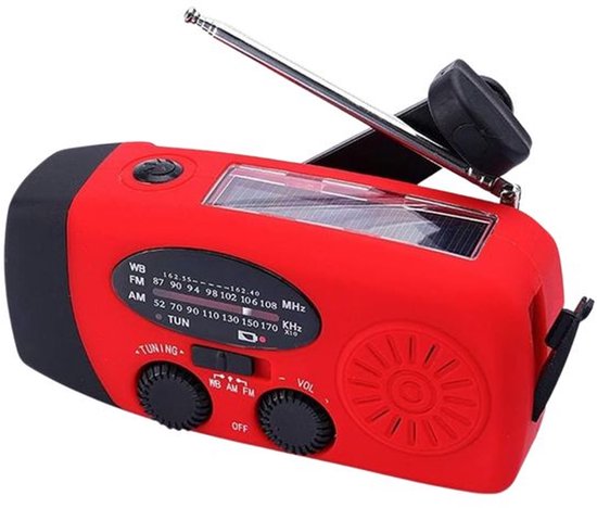 Nexxt Notfallradio – Immer erreichbar, auch ohne Strom – Solar & Handkurbel – Für Notfälle und Outdoor-Aktivitäten