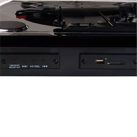 Denver Plattenspieler Dual Bluetooth - Integrierte Lautsprecher - USB - Retro - Holz - VPL230B