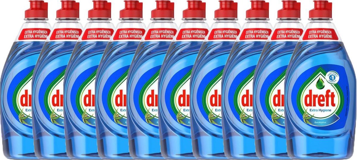 Dreft Extra Hygiene Eukalyptus Geschirrspülmittel - 10 x 450 ml