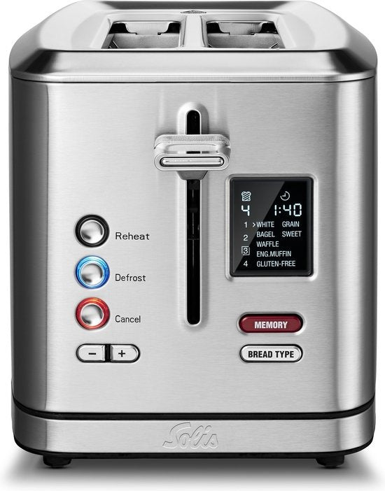 Solis Flex Toaster 8004 - Toaster Toaster - Mit Speicherfunktion - Silber