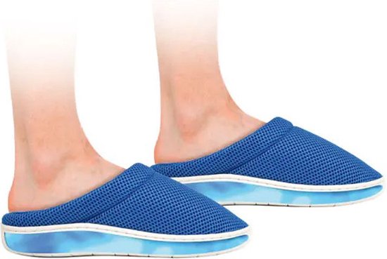 Stepluxe Slippers - Gel-Pantoffeln - Für Männer und Frauen - Blau - Größe 35/36