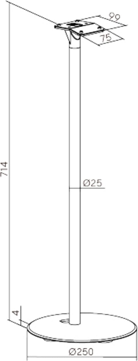 Bodenständer passend für SonosÂ® ERA 300 Lautsprecherständer