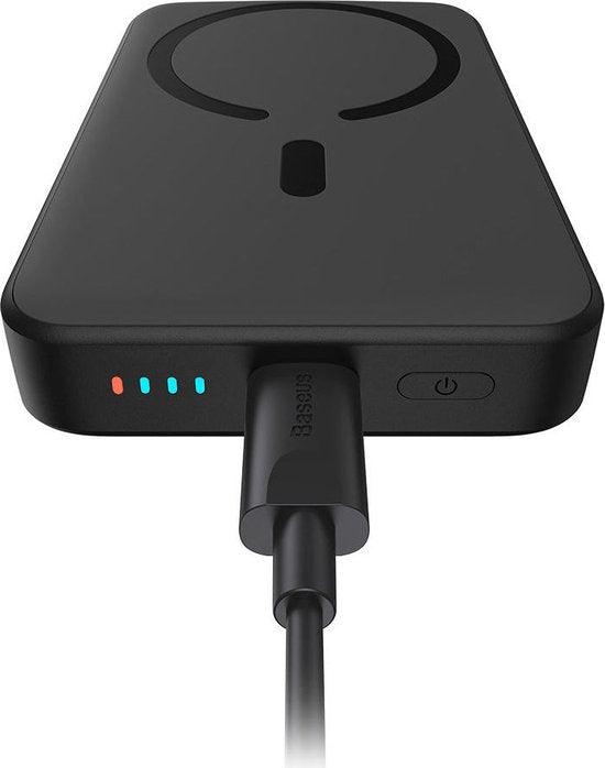 Baseus Mini 10.000 mAh Powerbank Schwarz | Kompakt mit MagSafe & Schnellladefunktion | 20 W USB-C | Geeignet für Apple iPhone und andere Smartphones