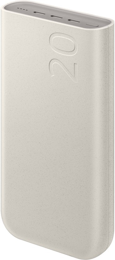 Samsung Powerbank mit Schnellladefunktion 45 W – 3x USB-C – 20.000 mAh – Beige