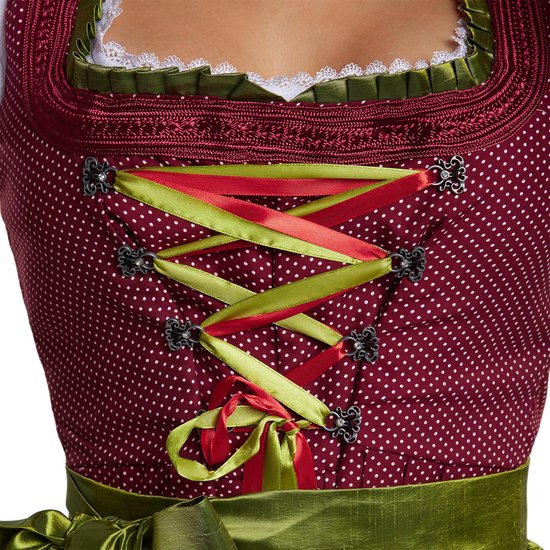 Dressforfun Maxi Dirndl Ruhpolding Modell 2 XL - Faschingskostüm Kostüm Halloween Kostüm Fasching Kostüm Karneval Party Kostüm - 304653