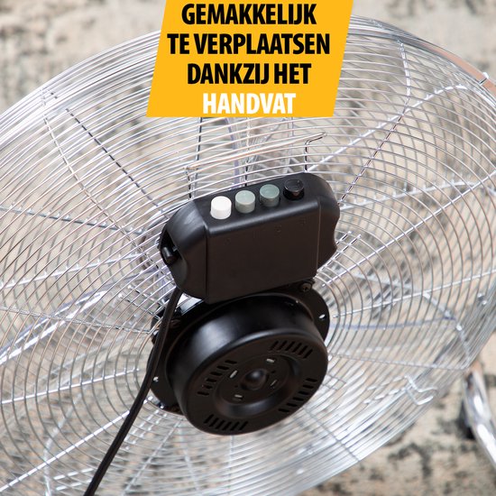 Tristar Metall-Standventilator 50 cm – 3 Stufen – Boxventilator – 130° verstellbar – starker Luftstrom – VE-5885