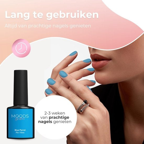 Moods Gellac 6-teiliges Set - Gel-Nagellack - 8ML - Rio Vibes Edition - Gellac - Nägel - Gel Polish Starter Pack - Sommerfarben