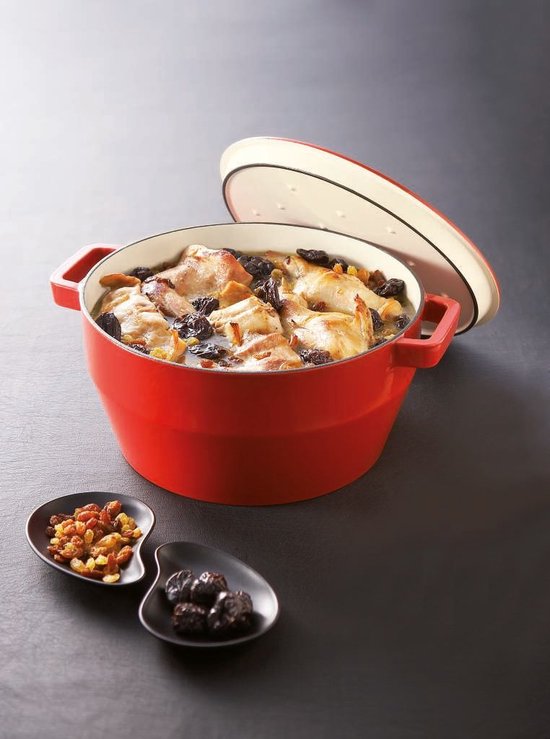 Pyrex Slowcook Gusseisentopf - Ø 24 cm - 3,6 l - Kirschrot