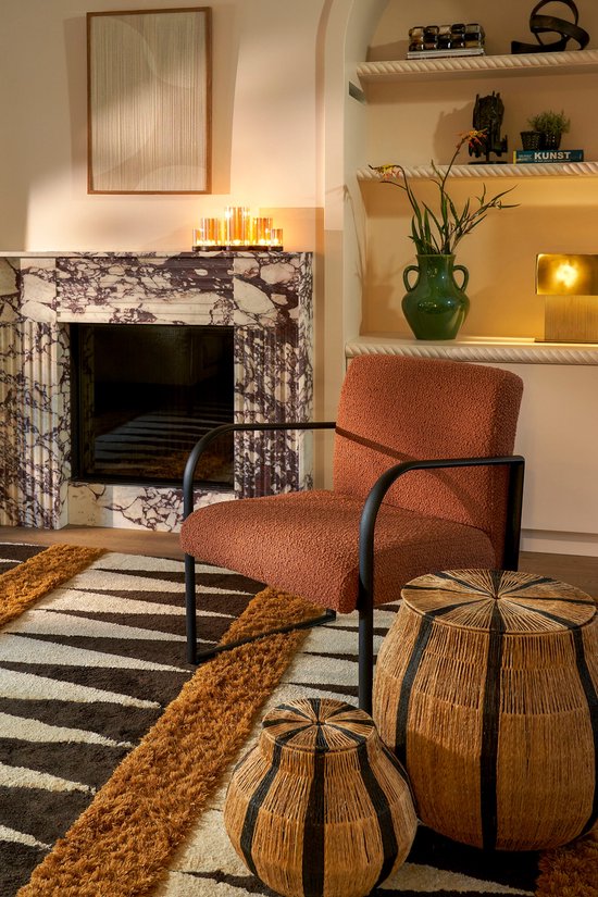 Mica Dekorationen Wanddekoration Kreis - L50 x B60 x H3 cm - Beige