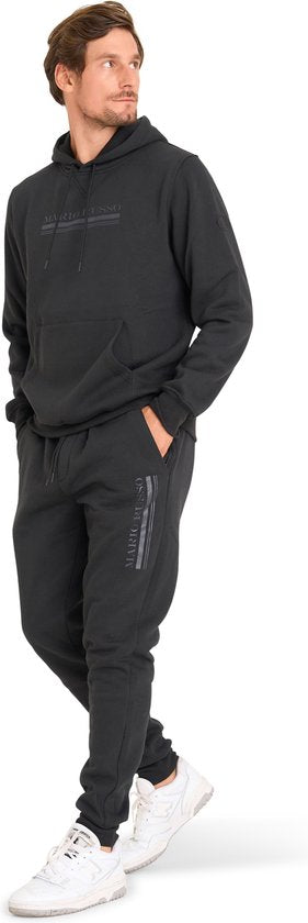 Mario Russo Trainingsanzug Anselm- Hausanzug - Jogginganzug - Hoodie - Schwarz - XXL