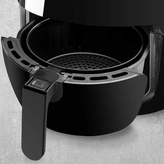 Monzana Heißluftfritteuse – 6,5 l XXL, LED & Timer, 1850 W – Schwarz